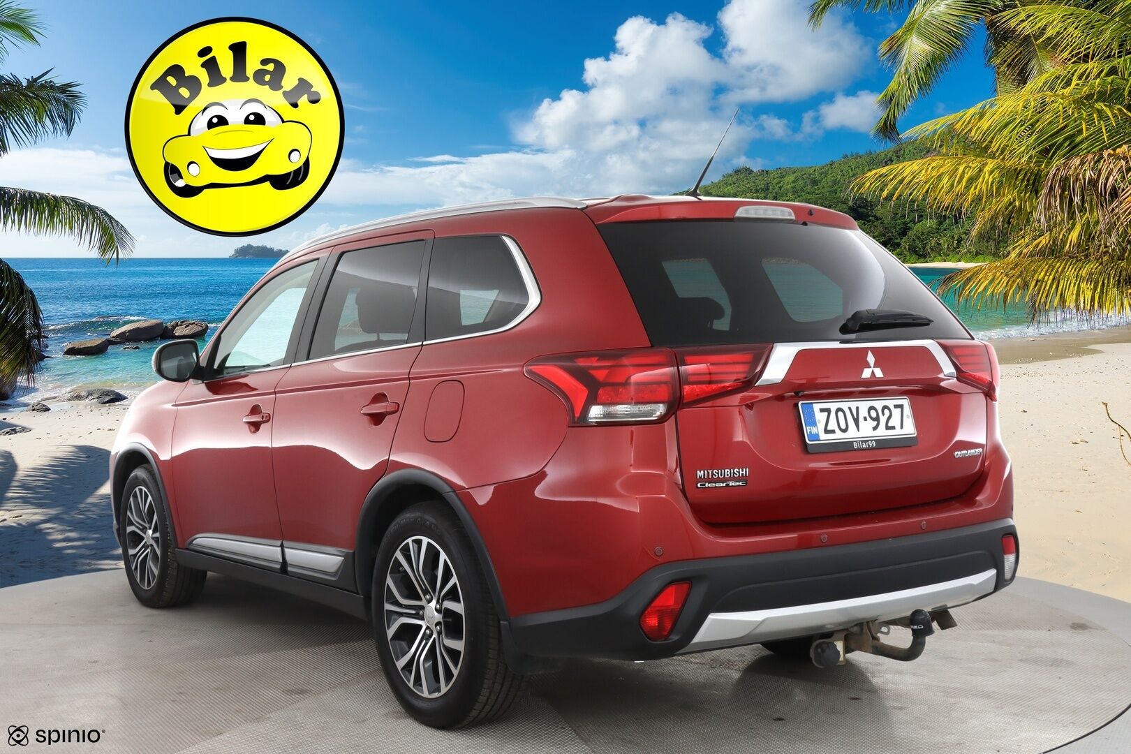 Mitsubishi Outlander 2016 2,0 MIVEC Instyle NAVI CVT 4WD 7P Business - | Vakkari | 7-paikkainen | Rehti bensa | Nahkasisusta | Navi | Bluetooth | Koukku