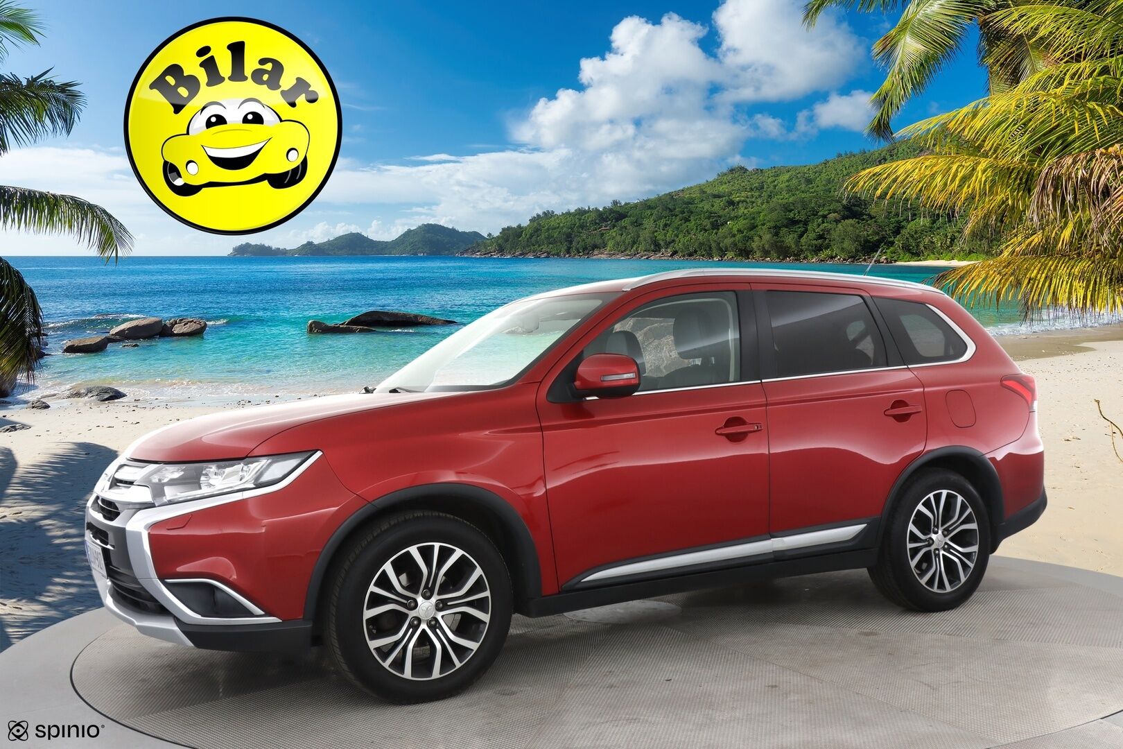 Mitsubishi Outlander 2016 2,0 MIVEC Instyle NAVI CVT 4WD 7P Business - | Vakkari | 7-paikkainen | Rehti bensa | Nahkasisusta | Navi | Bluetooth | Koukku