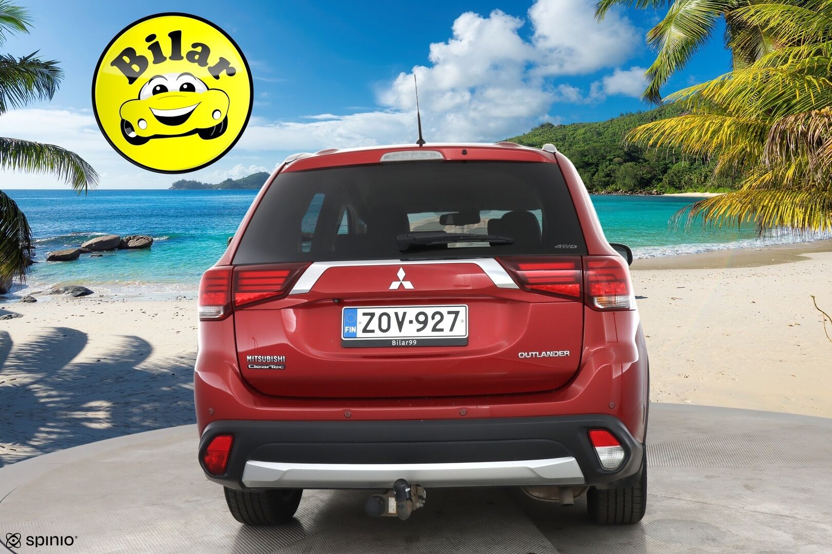 Mitsubishi Outlander 2016 2,0 MIVEC Instyle NAVI CVT 4WD 7P Business - | Vakkari | 7-paikkainen | Rehti bensa | Nahkasisusta | Navi | Bluetooth | Koukku