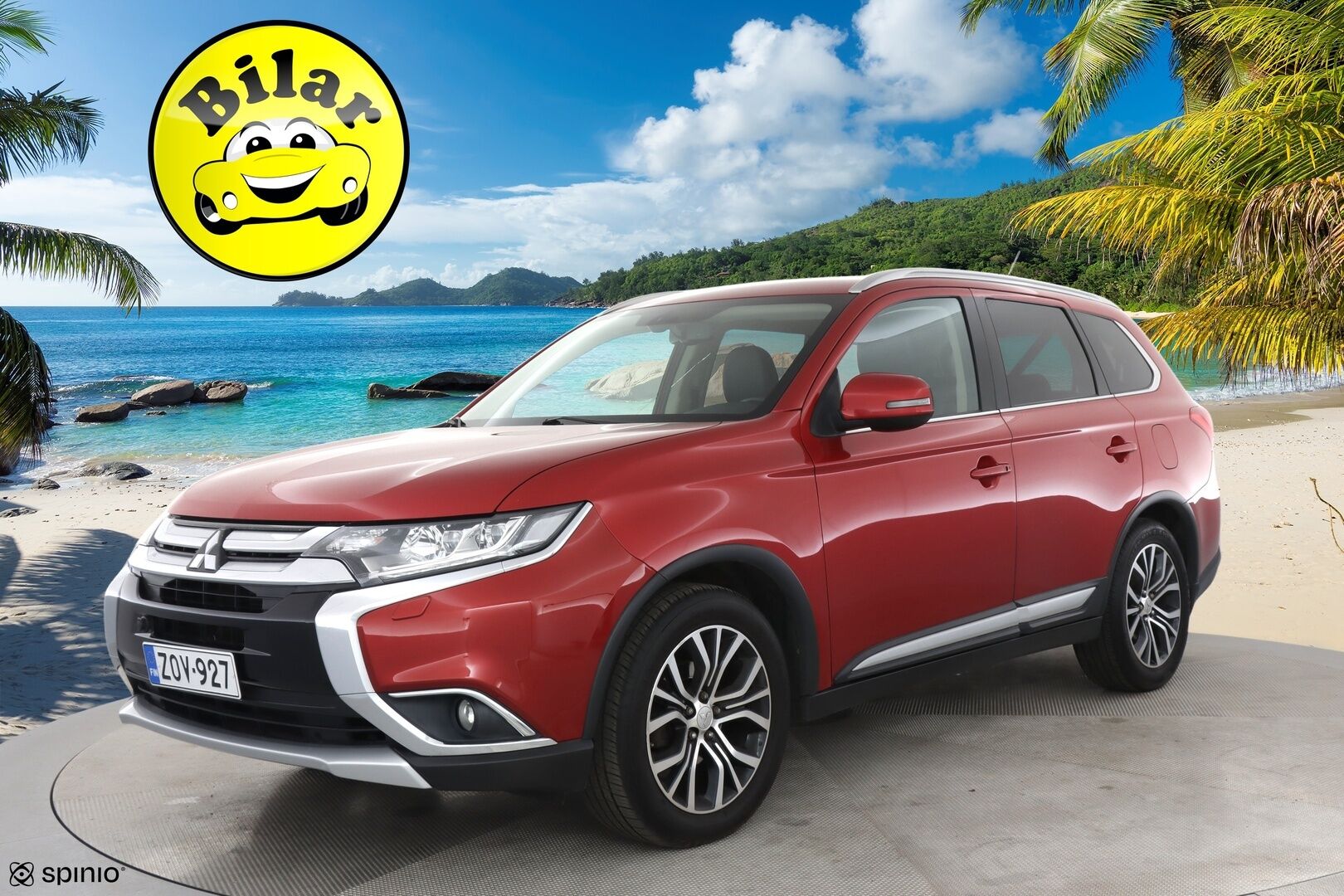 Mitsubishi Outlander 2016 2,0 MIVEC Instyle NAVI CVT 4WD 7P Business - | Vakkari | 7-paikkainen | Rehti bensa | Nahkasisusta | Navi | Bluetooth | Koukku