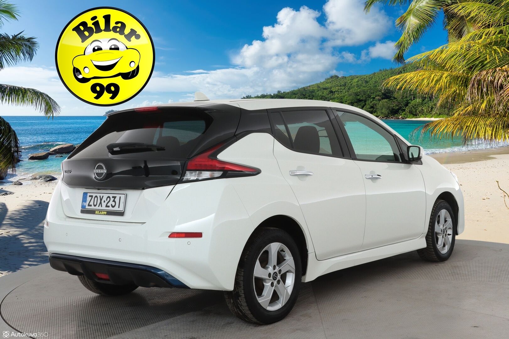 Nissan Leaf 2023 62kWh N-Connecta *ALV* 1-Om Suomi auto / Facelift / Adapt.vakkari / 360 kamera / Akku kuntotarkastettu / Keyless / Apple&android
