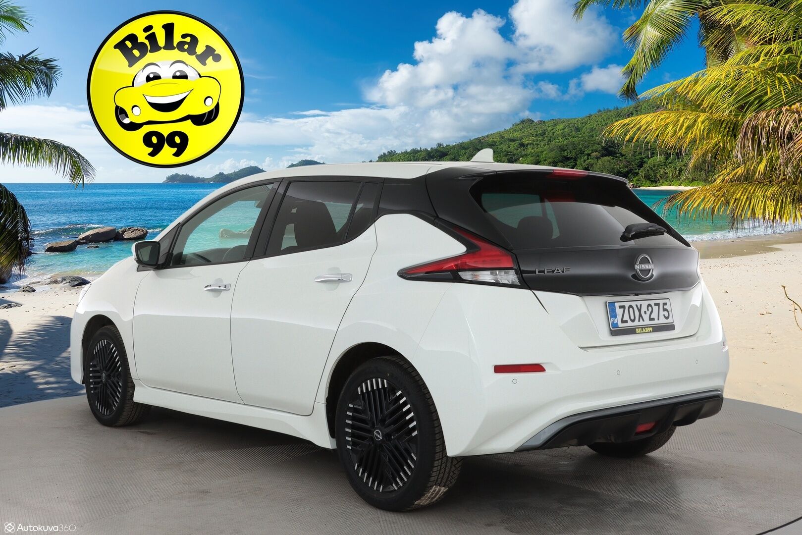 Nissan Leaf 2023 e+ N-Connecta 62 kWh - 1Om Suomiauto / Adapt.Vakkari / 360-Kamera / KeylessGo / Navi / BLIS / Merkkihuollot / LED / Ratinlämmitys / 2x Hyvät renkaat aluvantein!