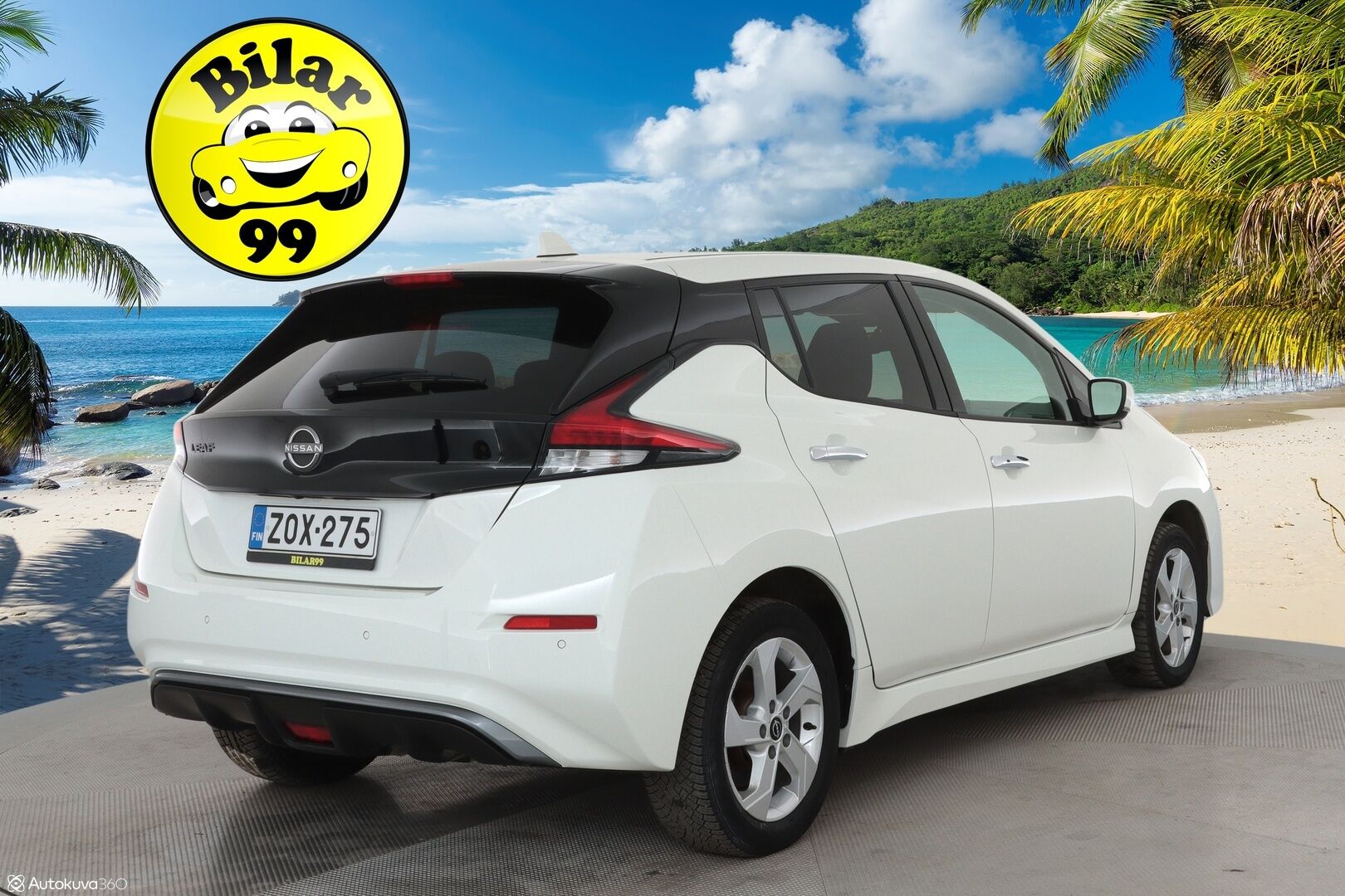 Nissan Leaf 2023 e+ N-Connecta 62 kWh - 1Om Suomiauto / Adapt.Vakkari / 360-Kamera / KeylessGo / Navi / BLIS / Merkkihuollot / LED / Ratinlämmitys / 2x Hyvät renkaat aluvantein!