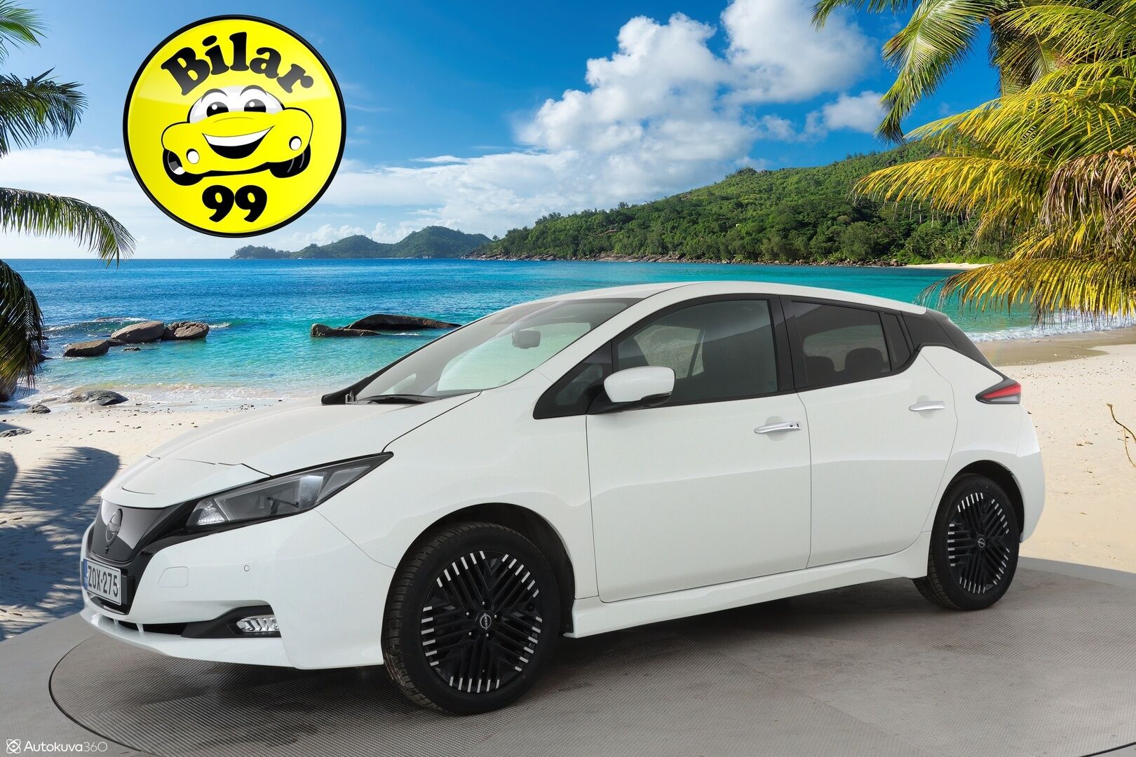 Nissan Leaf 2023 e+ N-Connecta 62 kWh - 1Om Suomiauto / Adapt.Vakkari / 360-Kamera / KeylessGo / Navi / BLIS / Merkkihuollot / LED / Ratinlämmitys / 2x Hyvät renkaat aluvantein!