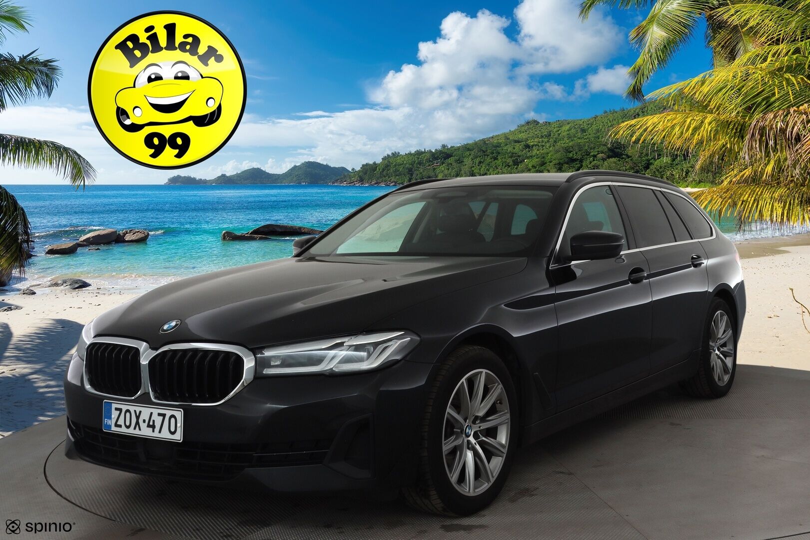 BMW 520 2023 G31 Touring 520d A xDrive MHEV * Webasto / Koukku / ACC / Adapt.LED / P.kamera / Sportnahat * - 1-om Suomi-auto / Kahdet renkaat aluvanteilla / Merkkihuollot