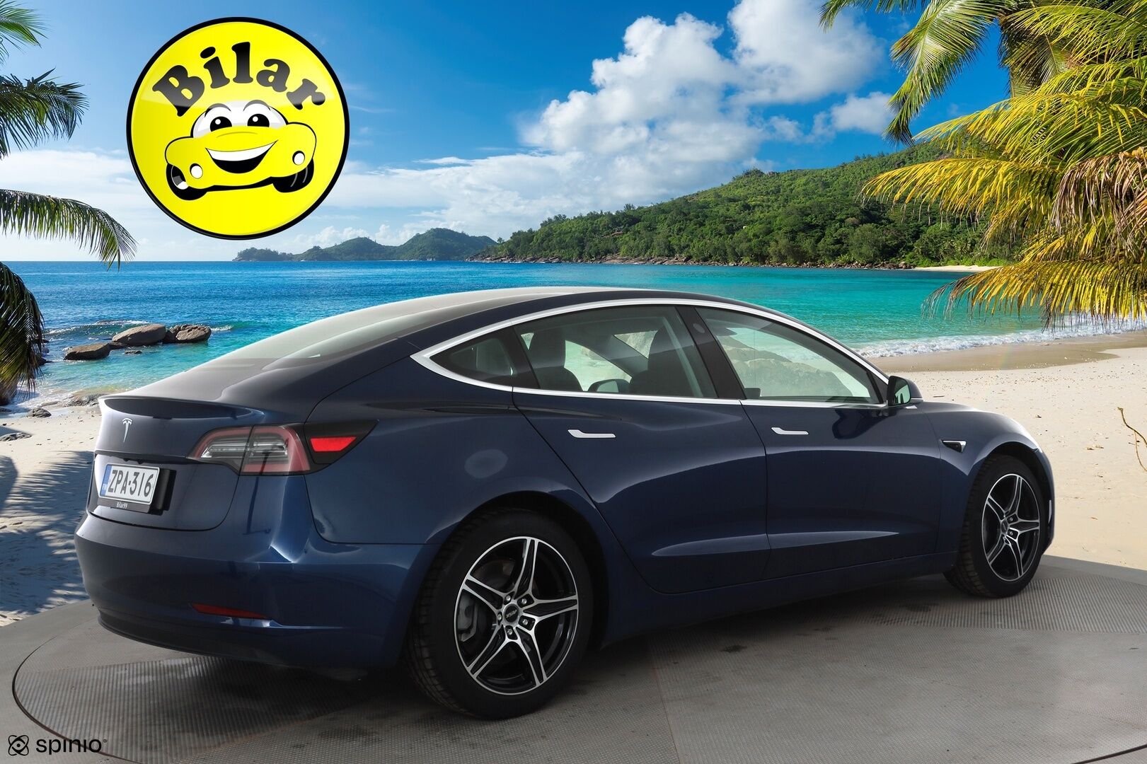 Tesla Model 3 2019 Standard Range Plus - | Lasikatto | ACC | LED | P.Kamera | Muistipenkki | Premium Speakers | Navi | Kaistavahti | Keyless | Nahkaverhoilu | 2x Latauskaapelit | Kahdet renkaat |