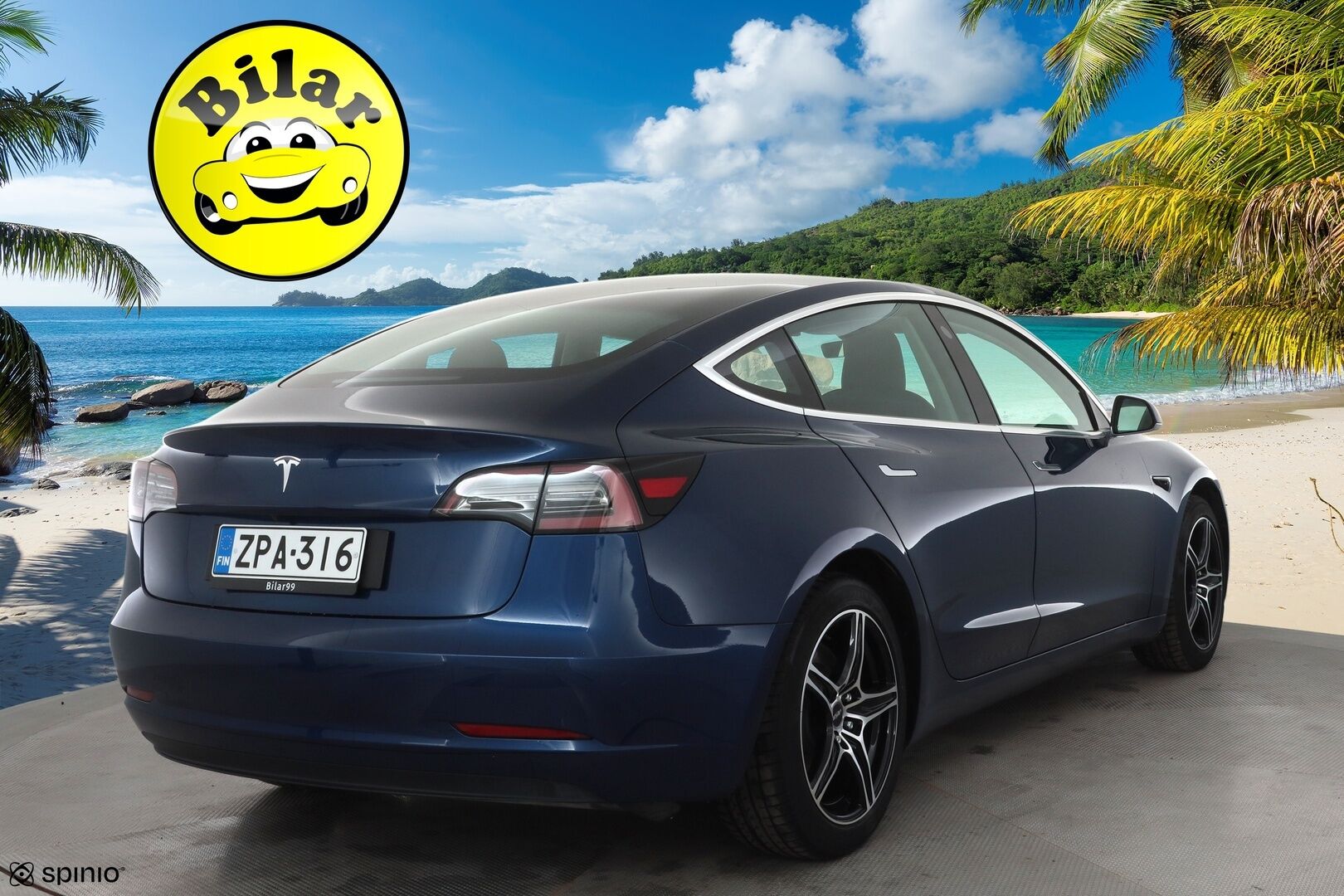 Tesla Model 3 2019 Standard Range Plus - | Lasikatto | ACC | LED | P.Kamera | Muistipenkki | Premium Speakers | Navi | Kaistavahti | Keyless | Nahkaverhoilu | 2x Latauskaapelit | Kahdet renkaat |