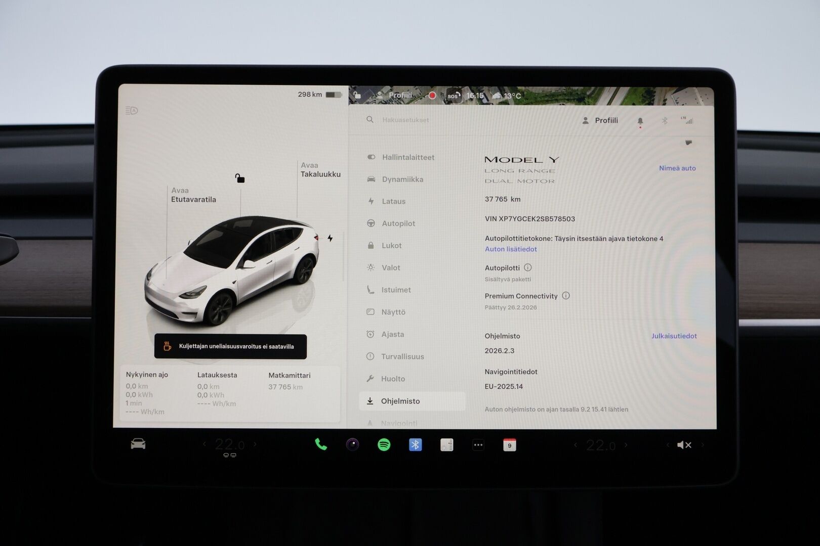 Tesla Model Y 2025 Long Range MY 2025 * 1OM Suomiauto / Vetokoukku / Matrix LED / Lämpöpumppu / Peruutuskamera / Nahkasisusta / Tulossa myyntiin!