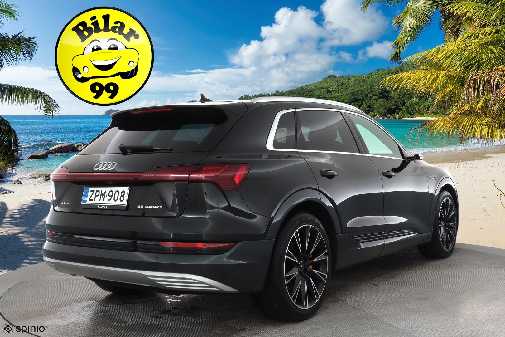 Audi e-tron 2020 Advanced 55 quattro * ACC / Matrix / P.Kamera / Kaistavahti / Panorama / Keyless / Sportpenkki Muistilla * - 2x Latauskaapelit / Kahdet renkaat aluvanteilla