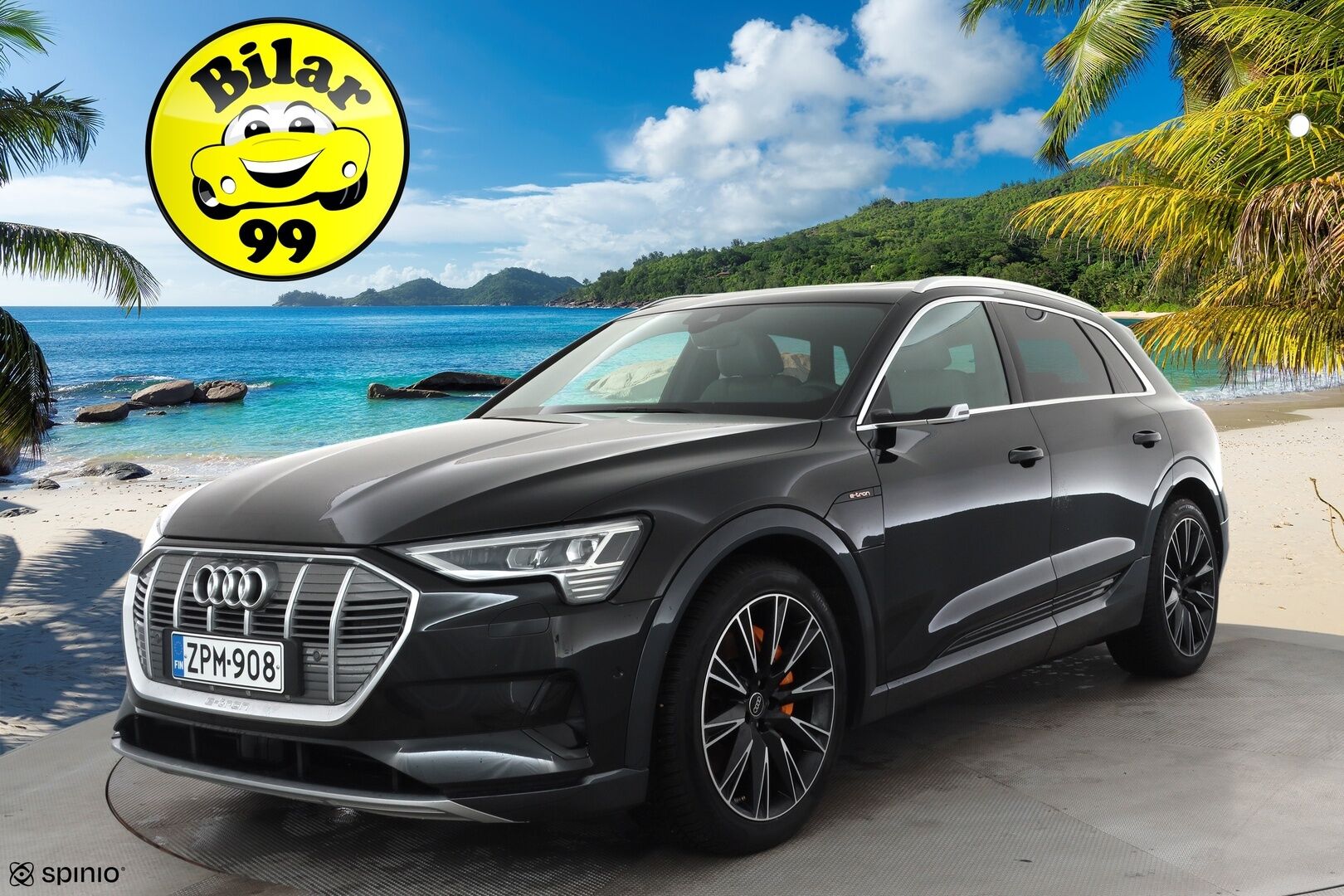 Audi e-tron 2020 Advanced 55 quattro * ACC / Matrix / P.Kamera / Kaistavahti / Panorama / Keyless / Sportpenkki Muistilla * - 2x Latauskaapelit / Kahdet renkaat aluvanteilla