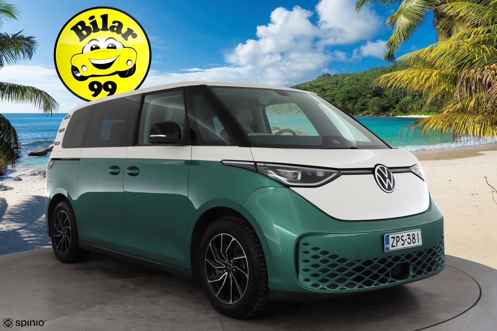 Volkswagen ID. Buzz 2023 150kW PRO Business * ACC / Matrix-LED / P.Kamera / Koukku / Puolinahat / Navi / Kaistavahti / Keyless * - 2x Latauskaapelit / Kahdet renkaat / Merkkihuollot - HULLU BLACKWEEK KORKOTARJOUS 2,49%