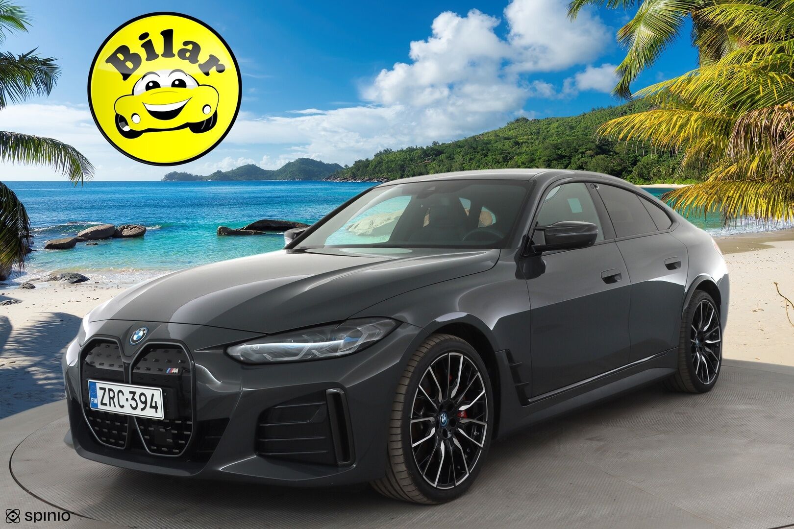 BMW I4 M50 2022 Charged * ACC / H&K / 360° / M-penkit muistilla / Laser Light / Comfort Access / Akuston esilämmitys / Navi * - Merkkihuollettu / Akku kuntotarkastettu / Supervarusteet