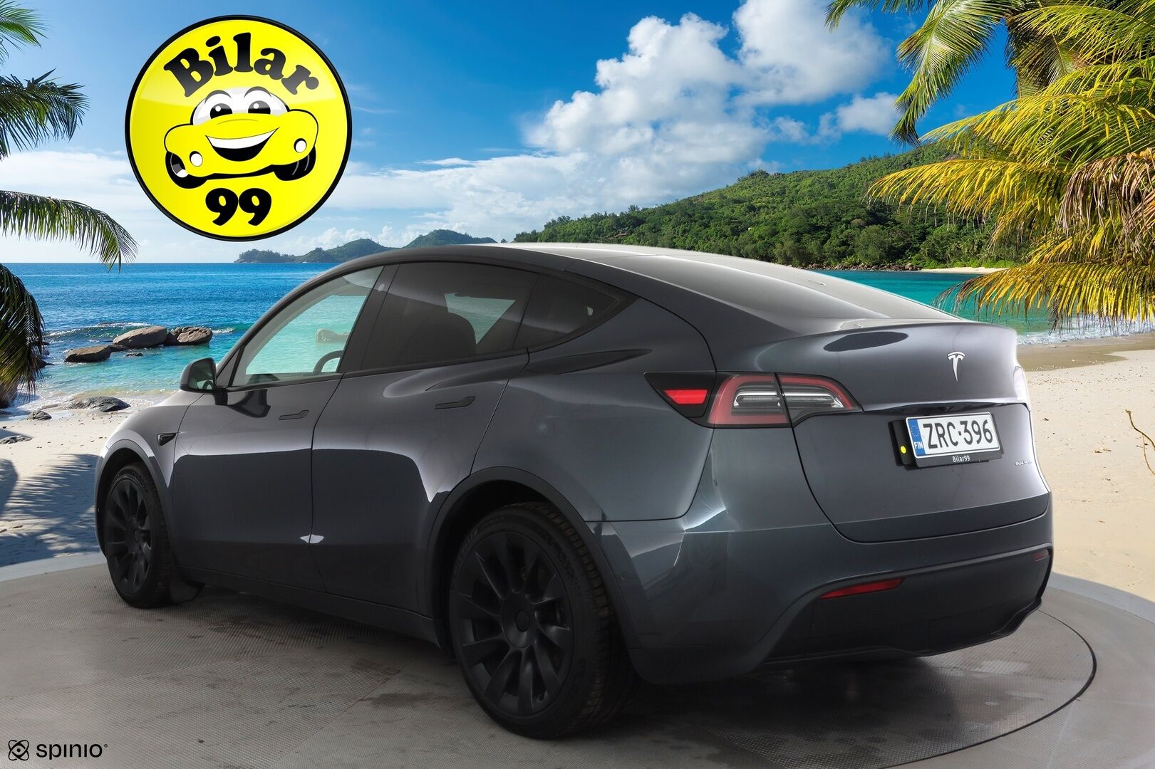 TESLA MODEL Y 2021 Long Range Dual Motor AWD * Koukku / FSD / ILP / Lasikatto / Matrix LED / Valkoinen sisusta / Premium Audio / P.kamera * - Kahdet renkaat aluvanteilla - HULLUT AVAJAISHULINAT KORKOTARJOUS 3,29 %