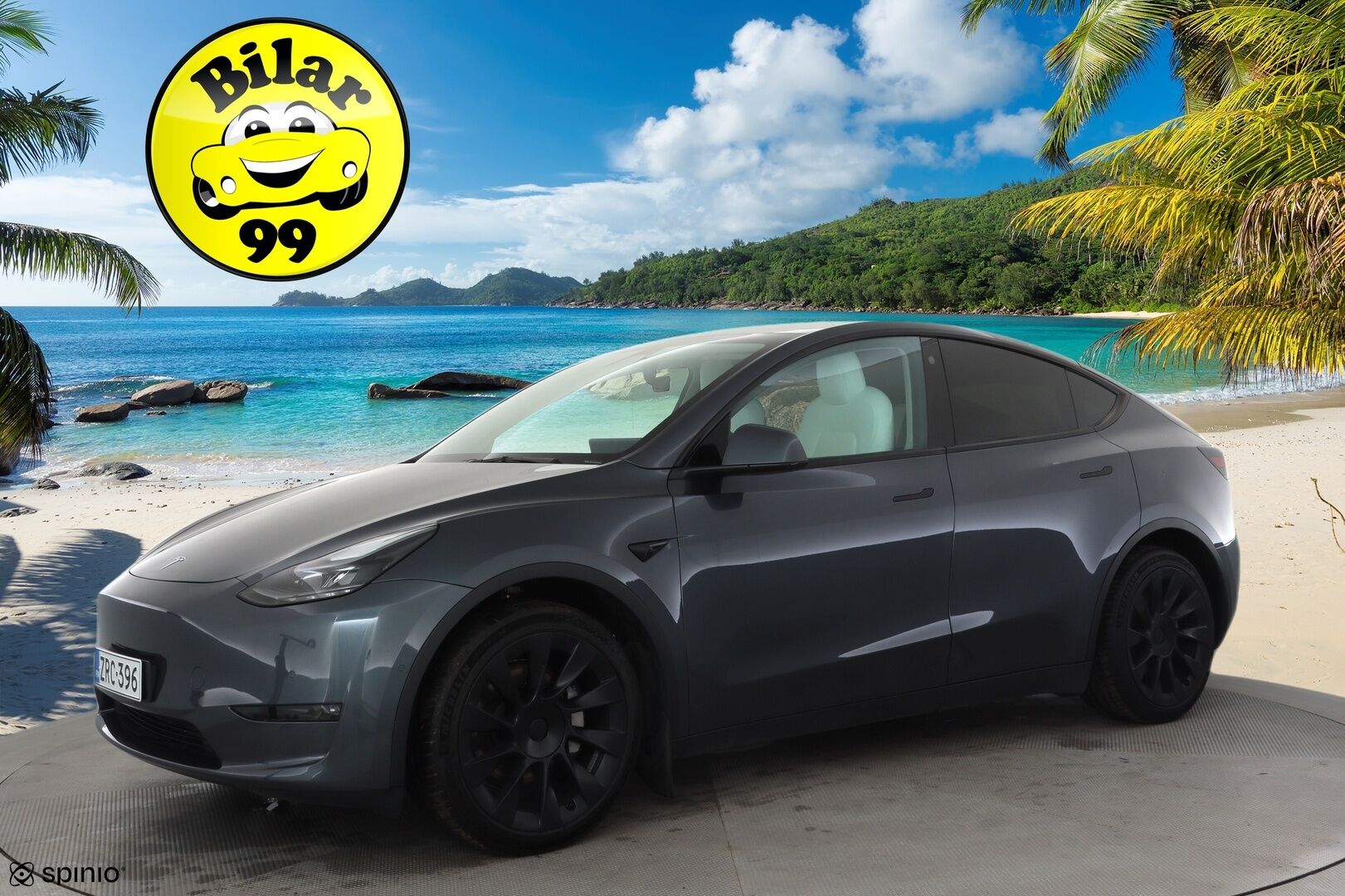 TESLA MODEL Y 2021 Long Range Dual Motor AWD * Koukku / FSD / ILP / Lasikatto / Matrix LED / Valkoinen sisusta / Premium Audio / P.kamera * - Kahdet renkaat aluvanteilla - HULLUT AVAJAISHULINAT KORKOTARJOUS 3,29 %