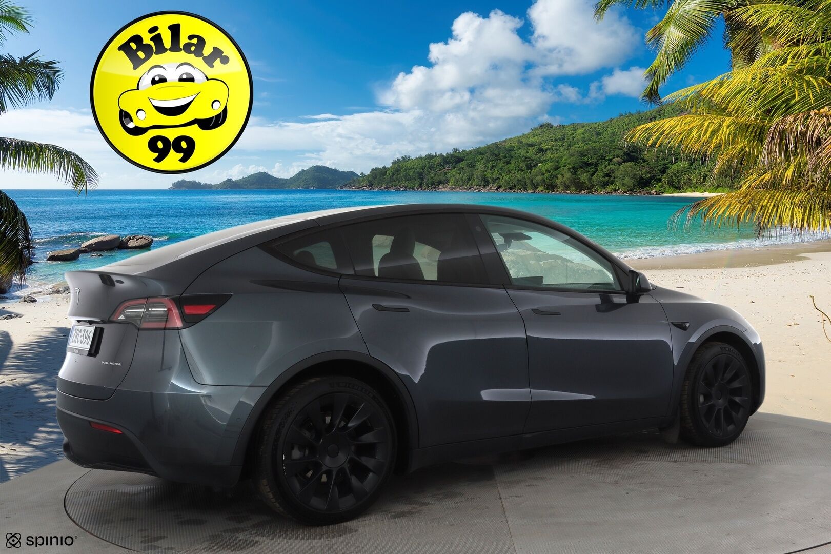TESLA MODEL Y 2021 Long Range Dual Motor AWD * Koukku / FSD / ILP / Lasikatto / Matrix LED / Valkoinen sisusta / Premium Audio / P.kamera * - Kahdet renkaat aluvanteilla - HULLUT AVAJAISHULINAT KORKOTARJOUS 3,29 %