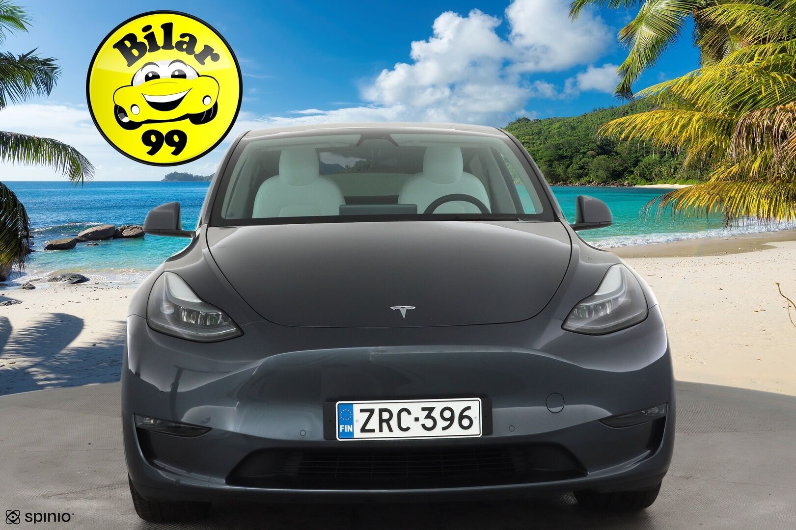 TESLA MODEL Y 2021 Long Range Dual Motor AWD * Koukku / FSD / ILP / Lasikatto / Matrix LED / Valkoinen sisusta / Premium Audio / P.kamera * - Kahdet renkaat aluvanteilla - HULLUT AVAJAISHULINAT KORKOTARJOUS 3,29 %