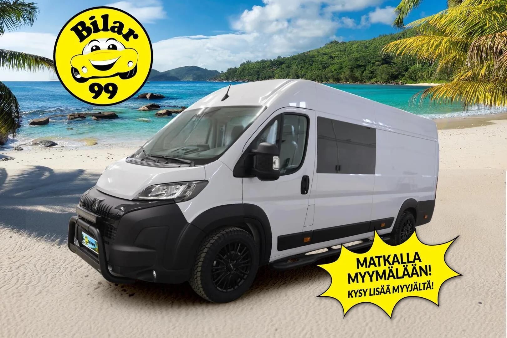 PEUGEOT BOXER 2025 L4H2 180hv Aut 6-P * Sorsa Royal Jatko-ohjaamo / Huippuvarusteltu / Vakkari / P.kamera / Nahat / LED-Lisä / GAS Audio / Navi / 2x Renkaat / ALV * - Keularauta / Kylkiputket / Lisäpitkä / Tehdastakuu voimassa - HULLUT AVAJAISHULINAT KORKOTARJOUS 3,29 %