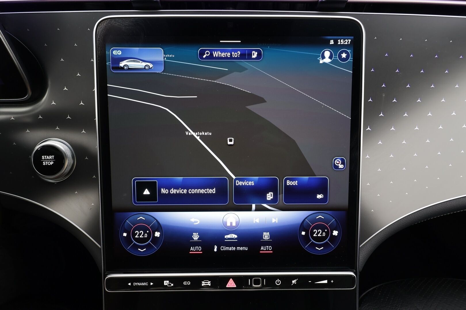 MERCEDES-BENZ EQE 2022 350+ - | Distronic+ | Burmester / 360° | Ilmastoidut muistinahat | Digital Light | Panorama | HUD / Airmatic | Keyless | Akuston esilämmitys | Ratinlämmitin | Merkkihuollettu | Supervarusteet 