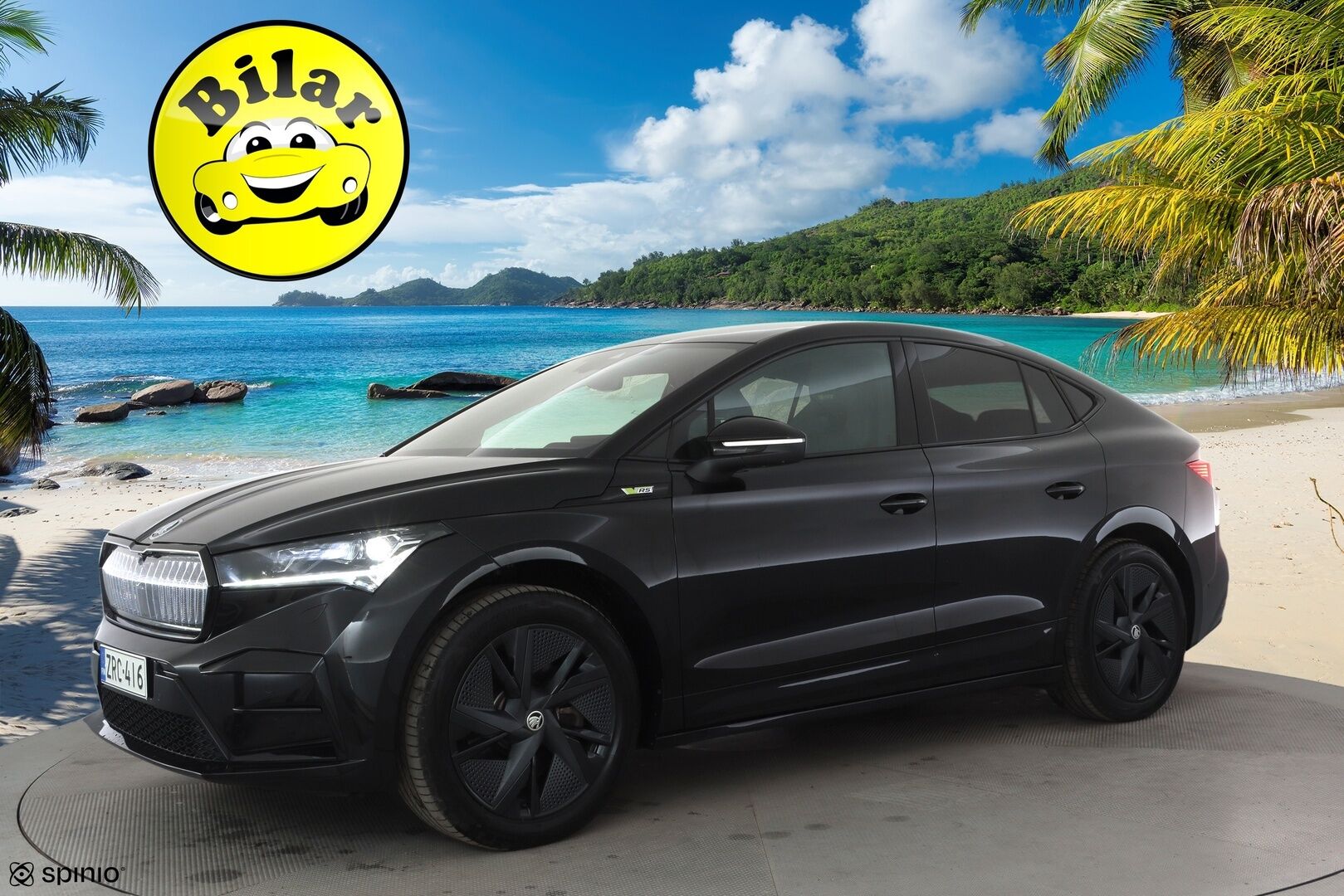 SKODA ENYAQ 2025 85iV Coupe RS 4x4 250kW - ACC | ILP | Koukku | Canton | HUD | Lasikatto | 360-Kamera | Muistipenkit | Keyless