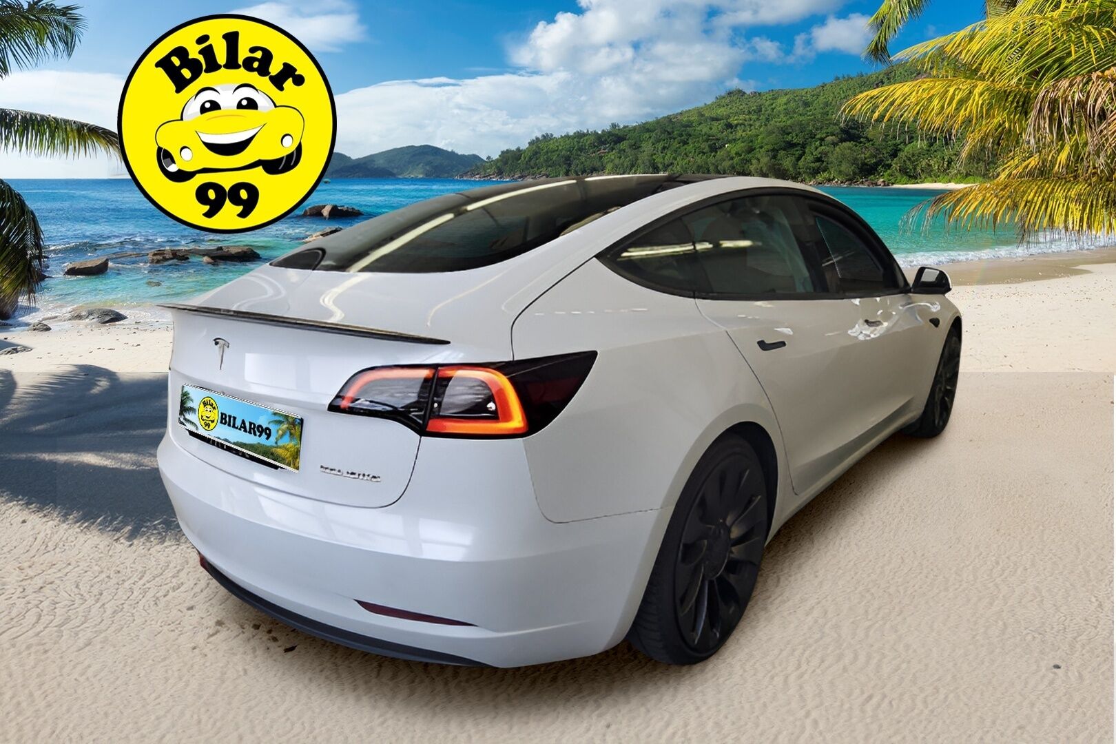 TESLA MODEL 3 2023 Performance Dual Motor - | ILP | ACC | Lasikatto | Matrix-LED | P.Kamera | Muistipenkki | Premium Audio | Navi | Keyless | Kahdet renkaat aluvanteilla |