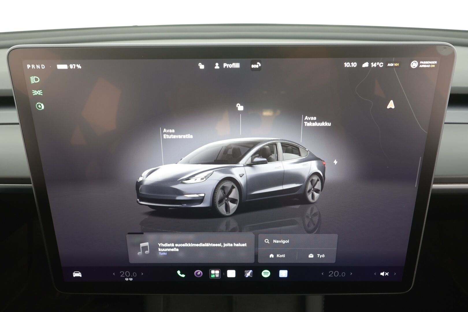 TESLA MODEL 3 2022 Long Range - | Koukku | ILP | ACC | Lasikatto | Matrix-LED | P.Kamera | Muistipenkki | Premium Audio | Navi | Keyless | 2x Latauskaapelit | Suomi-auto |