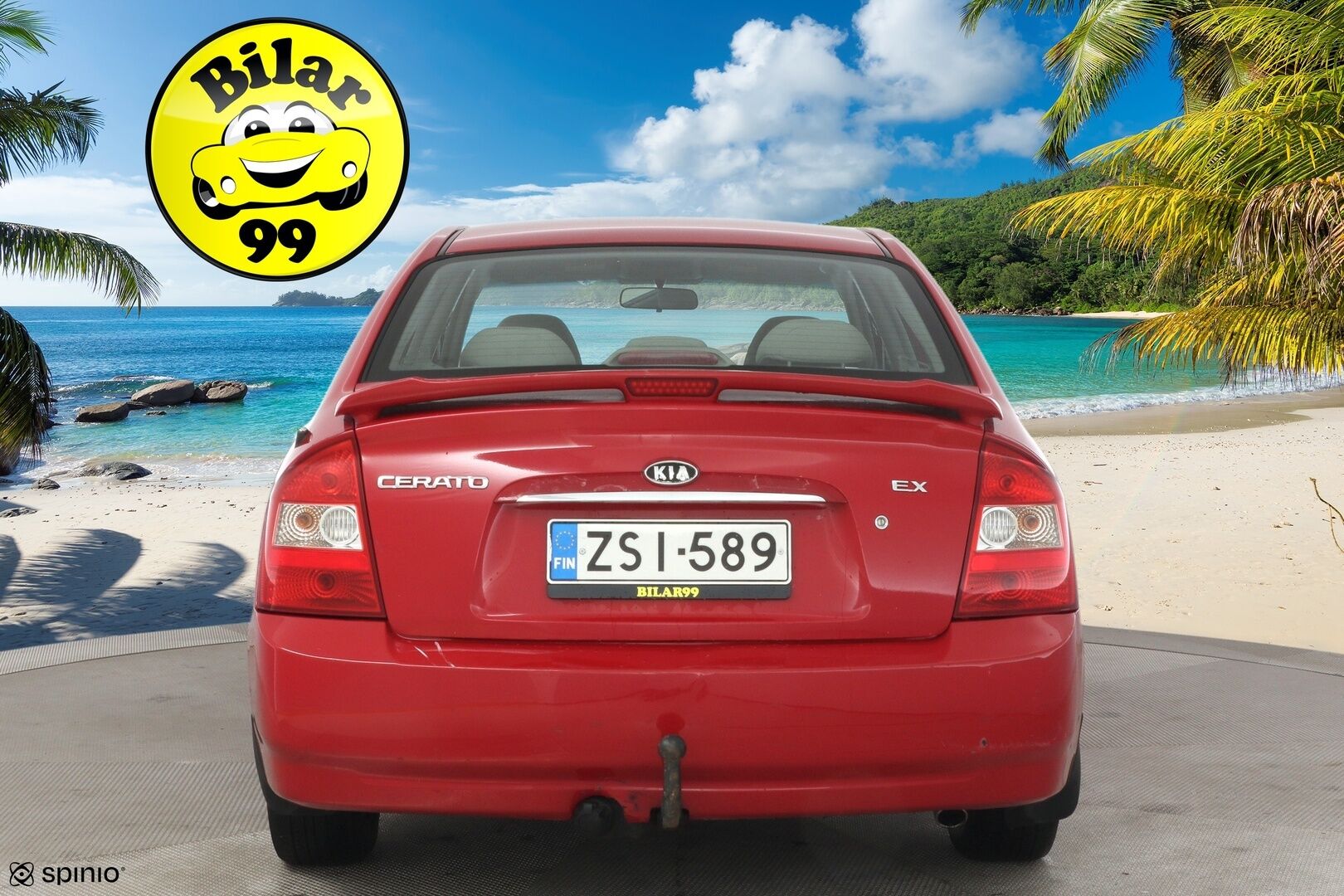 Kia Cerato 2005 4D CERATO SEDAN 1.6 AUTOMATIC ** YritysOutlet - Myydään vain yrityksille - Huoltohistoria / Juuri katsastettu / 2 renkaat / Vetokoukku * 