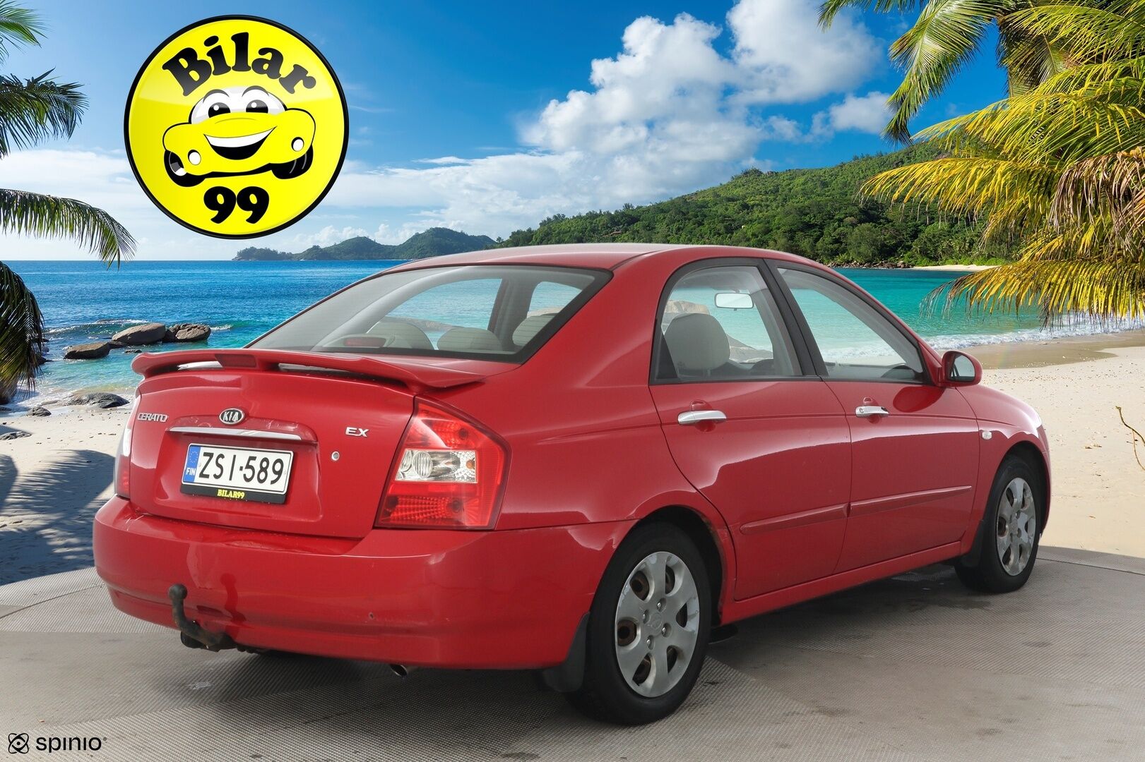 Kia Cerato 2005 4D CERATO SEDAN 1.6 AUTOMATIC ** YritysOutlet - Myydään vain yrityksille - Huoltohistoria / Juuri katsastettu / 2 renkaat / Vetokoukku * 