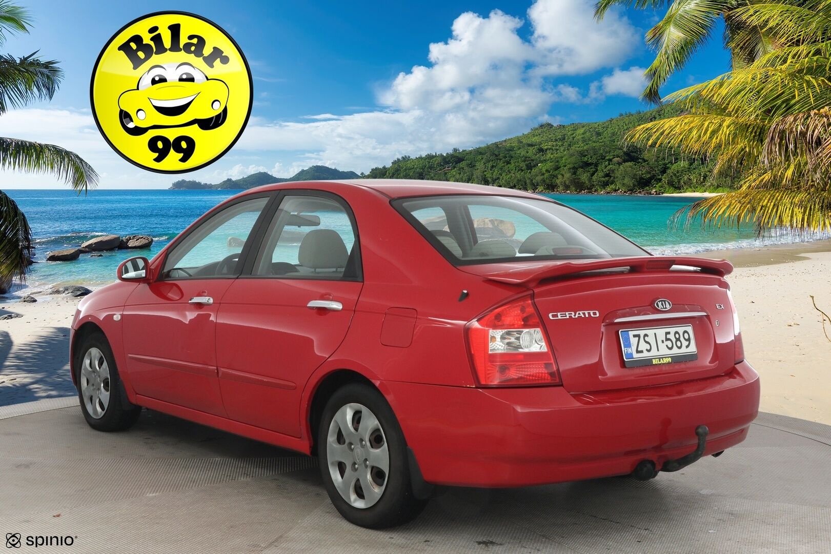 Kia Cerato 2005 4D CERATO SEDAN 1.6 AUTOMATIC ** YritysOutlet - Myydään vain yrityksille - Huoltohistoria / Juuri katsastettu / 2 renkaat / Vetokoukku * 