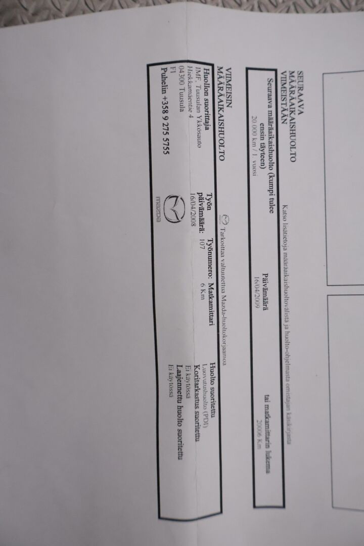 Mazda Mazda5 2008 MPV 2,0 Active Business 5AT 5d HC2 ** YritysOutlet - Myydään vain yrityksille ** - *YritysOutlet - Myydään vain yrityksille*