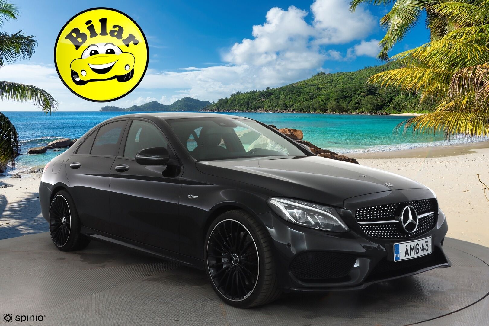 MERCEDES-BENZ C 43 AMG 2018 SPORT 4MATIC - | Burmester | ILS-LED | P.Kamera | Sporttipenkit | Keyless | Sport-putkisto | Vakkari | Suomi-auto |