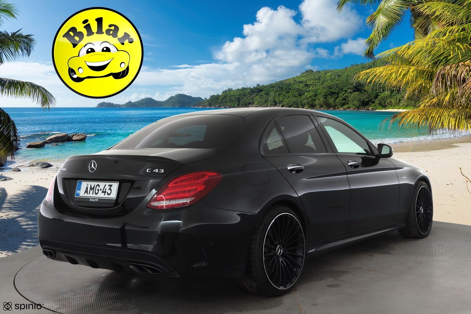 MERCEDES-BENZ C 43 AMG 2018 SPORT 4MATIC - | Burmester | ILS-LED | P.Kamera | Sporttipenkit | Keyless | Sport-putkisto | Vakkari | Suomi-auto |